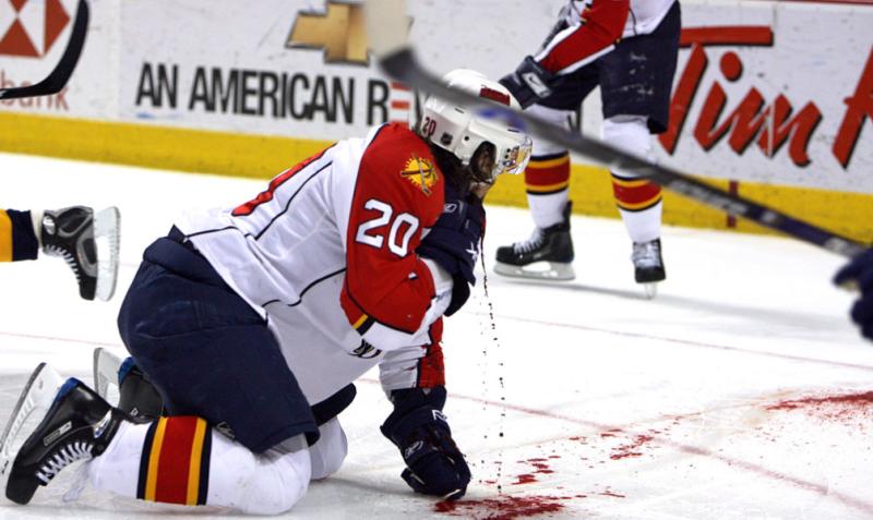 Nhl Player Throat Cut 68